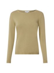 Brookshire dzianinowa koszulka z długim rękawem Kobiety Bawełna zielony, XL. Zielone t-shirty damskie brookshire, xl, bez wzorów, z bawełny, bez kołnierzyka. Za 79.95 zł.