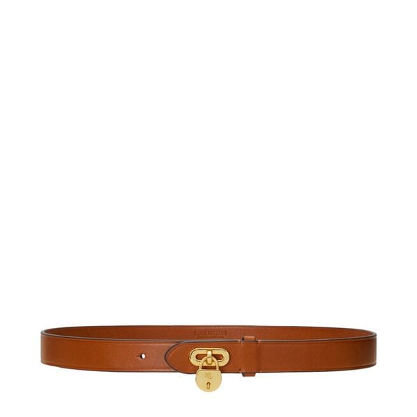 Pasek Damski LAUREN RALPH LAUREN. Brązowe paski damskie Lauren Ralph Lauren, bez wzorów. Za 469.99 zł.
