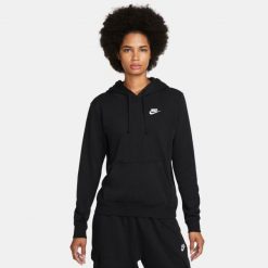 Bluza z Kapturem Club Fleece Rozmiar L Czarny - DQ5793-010. Czarne bluzy sportowe damskie Nike, l, z dzianiny. Za 319.00 zł.