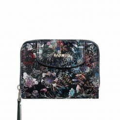 Damski portfel skórzany z suwakiem BajuBaj PD1255s23. Niebieskie portfele damskie bez wzorów, ze skóry. Za 169.00 zł.