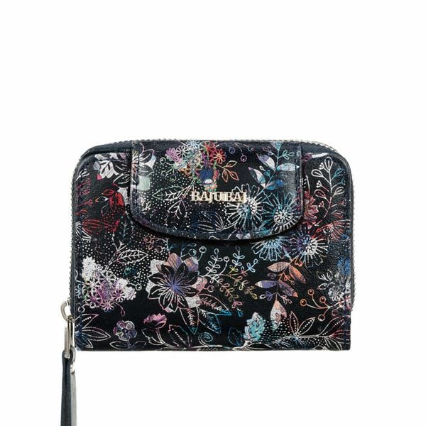 Damski portfel skórzany z suwakiem BajuBaj PD1255s23. Niebieskie portfele damskie bez wzorów, ze skóry. Za 169.00 zł.