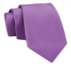 Fioletowy Elegancki Klasyczny Męski Krawat -Angelo di Monti- 7 cm, Jednokolorowy, w Delikatne Prążki. Fioletowe krawaty i muchy męskie Angelo di Monti, bez wzorów, z tkaniny, eleganckie. Za 45.00 zł.