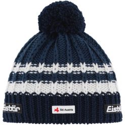 Czapka zimowa Eisbar Kova Pompon MÜ SKA. Niebieskie czapki męskie Eisbar, na zimę, bez wzorów, sportowe. Za 175.99 zł.