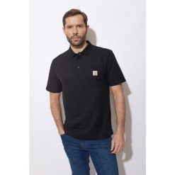 Koszulka męska polo Carhartt Force Midweight Pocket K570. Czarne koszulki polo męskie Carhartt, m, bez wzorów, bez ramiączek. Za 145.99 zł.