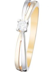 DIAMOND & CO Złoty pierścionek "Ma bien Aimée" z diamentami rozmiar: 58. Szare pierścionki damskie Diamond & Co, z diamentem, złote. Za 1,209.99 zł.