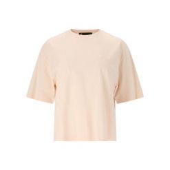 Koszulka do jogi Athlecia London Oversized. Czerwone bluzki damskie Athlecia, z bawełny, bez kołnierzyka, bez ramiączek. W wyprzedaży za 54.90 zł.