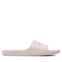 Klapki Tommy Jeans. Klapki damskie Tommy Jeans, bez wzorów, z jeansu, bez obcasa. Za 129.99 zł.