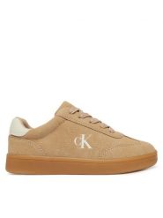 Calvin Klein Sneakersy V3X9-83453-0318 S Brązowy. Brązowe buty sportowe chłopięce CALVIN KLEIN, ze skóry, bez zapięcia. Za 354.99 zł.
