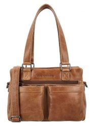 HIDE & STITCHES Skórzana torebka w kolorze jasnobrązowym - 27 x 18 x 10 cm rozmiar: onesize. Brązowe torebki klasyczne damskie HIDE & STITCHES, bez wzorów, z materiału, bez dodatków. Za 252.99 zł.