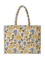 BLE Torebka w kolorze biało-żółtym - 40 x 32 x 14 cm rozmiar: onesize. Białe torebki klasyczne damskie BLE, bez wzorów, z materiału, bez dodatków. Za 104.95 zł.