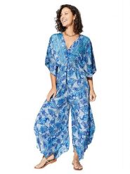 Ipanima Kombinezon w kolorze niebieskim rozmiar: 34-40. Niebieskie kombinezony damskie Ipanima, bez wzorów, bez kołnierzyka, bez ramiączek. Za 78.99 zł.