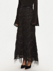 Bruuns Bazaar Spódnica maxi Ajwa BBW4196 Czarny Regular Fit. Czarne spódniczki damskie Bruuns Bazaar, bez wzorów, z syntetyku, maxi. Za 329.99 zł.