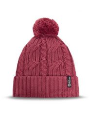 Jack Wolfskin Czapka Pompom 1905092 Fioletowy. Fioletowe czapki zimowe damskie Jack Wolfskin, z materiału. Za 149.99 zł.