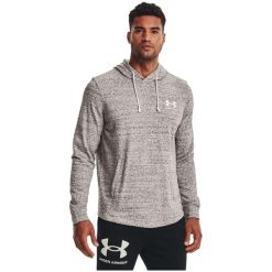 Bluza sportowa męska Under Armour Rival Terry LC z kapturem. Szare bluzy sportowe męskie Under Armour, m. Za 177.29 zł.