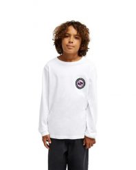 Koszulka dla Chłopcy EV DUALITY Biały. Białe koszulki męskie z długim rękawem Quiksilver, m, z bawełny. Za 84.99 zł.
