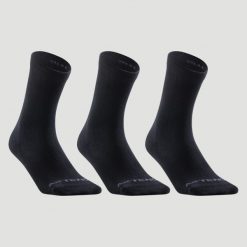 Skarpety sportowe tenis Artengo RS160 High 3 pary. Czarne skarpetki damskie ARTENGO, bez wzorów, z bawełny. Za 29.99 zł.
