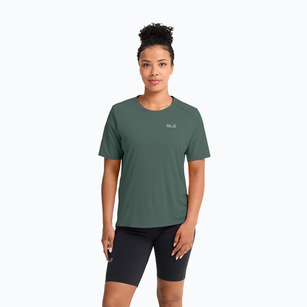Koszulka trekkingowa damska Jack Wolfskin Prelight Suncool Duro. Zielone t-shirty damskie Jack Wolfskin, s, bez wzorów, z materiału, bez ramiączek. Za 198.99 zł.