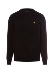 Lyle & Scott sweter z dzianiny Mężczyźni Bawełna czarny, XL. Czarne swetry męskie Lyle & Scott, m, bez wzorów, z bawełny, bez kołnierzyka. Za 379.95 zł.