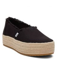 TOMS Espadryle w kolorze czarnym rozmiar: 41. Czarne espadryle damskie Toms, bez wzorów, bez obcasa, na platformie. Za 173.99 zł.