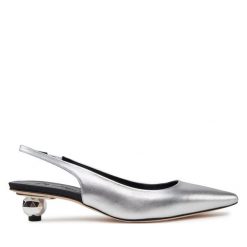 Czółenka Weekend Max Mara. Szare czółenka damskie Weekend Max Mara, bez wzorów, bez obcasa. Za 1,169.00 zł.