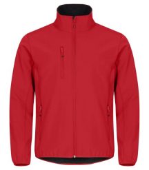Clique Classic Softshell Jacket - 3 warstwy, 96% poliester z recyklingu – Red. Czerwone kurtki softshell damskie CLIQUE, l, bez wzorów, z poliesteru, bez kaptura. Za 265.50 zł.