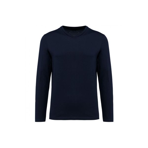 Koszulka z długim rękawem Suprima v-neck Kariban Premium. Niebieskie koszulki męskie z długim rękawem KARIBAN, m, z bawełny. Za 136.00 zł.