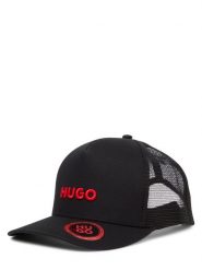 HUGO Czapka - Marsel Trucker Mężczyźni Bawełna czarny, ONE SIZE. Czarne czapki męskie Hugo, bez wzorów, z bawełny, klasyczne. Za 159.95 zł.