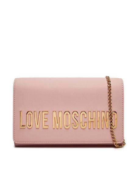 LOVE MOSCHINO Torebka JC4103PP1LKD0600 Różowy. Czerwone listonoszki damskie Love Moschino, bez wzorów, ze skóry, bez dodatków. Za 659.99 zł.