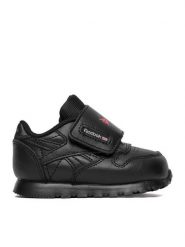 Reebok Sneakersy EO-CLASSIC LEATHER 100256740 Czarny. Czarne buty sportowe chłopięce Reebok, bez wzorów, ze skóry, bez zapięcia. Za 159.99 zł.
