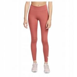 Spodnie treningowe damskie Nike DM7767691. Czerwone spodnie sportowe damskie Nike, z materiału, na fitness i siłownię. Za 146.00 zł.