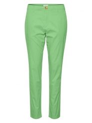 SAINT TROPEZ Spodnie chino "Phila" w kolorze zielonym rozmiar: L. Zielone spodnie materiałowe damskie Saint Tropez, bez wzorów, z bawełny. Za 114.44 zł.