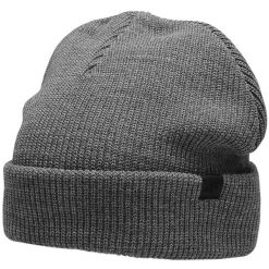 Czapka męska 4F średni. Szare czapki męskie 4f, na zimę, z aplikacjami, z dzianiny, sportowe. Za 41.99 zł.