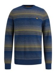 PME Legend Sweter w kolorze niebiesko-oliwkowym rozmiar: 3XL. Niebieskie swetry męskie PME Legend, xl, bez wzorów, z bawełny, bez kołnierzyka. Za 277.79 zł.