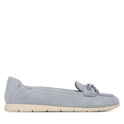 Mokasyny Tamaris. Niebieskie mokasyny damskie Tamaris. Za 299.99 zł.