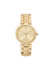 Armani Exchange Zegarek Audelle AX4407 Złoty. Żółte, analogowe zegarki damskie Armani Exchange, ze stali. Za 889.99 zł.