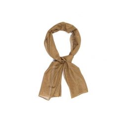 Szal maskujący z siatki MESH 155x48 cm. Brązowe szaliki i kominy damskie CAMOUFLAGE, bez wzorów, z meshu. Za 27.99 zł.