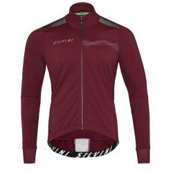 Kurtka z pełnym zamkiem błyskawicznym Silvini Ghisallo. Czerwone kurtki męskie Silvini, l, bez wzorów, z gumy, klasyczne, bez kaptura. Za 607.00 zł.