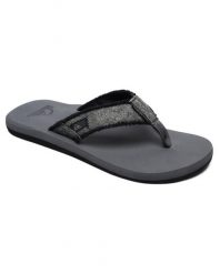 Klapki japonki męskie Quiksilver Monkey. Szare klapki i japonki męskie Quiksilver, z materiału. Za 109.99 zł.