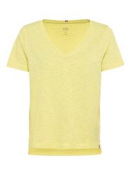 Camel Active Koszulka w kolorze żółtym rozmiar: M. Żółte bluzki damskie Camel Active, m, bez wzorów, z bawełny, bez kołnierzyka, bez ramiączek. Za 83.42 zł.