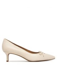 LAUREN RALPH LAUREN Szpilki 802P06371004 Écru. Szpilki Lauren Ralph Lauren, bez wzorów, ze skóry, bez obcasa. Za 729.99 zł.