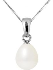 Pearline Srebrny naszyjnik "Bélière" z zawieszką - dł. 42 cm rozmiar: onesize. Białe naszyjniki damskie Pearline, srebrne. Za 282.99 zł.