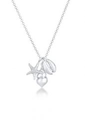 Elli Damski wisiorek z muszlą rozgwiazdy zawieszka morska w srebrze próby 925 Sterling Silver Naszyjniki 1 ct. Szare naszyjniki damskie Elli, srebrne. Za 248.99 zł.