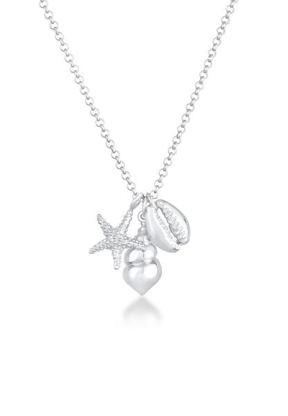 Elli Damski wisiorek z muszlą rozgwiazdy zawieszka morska w srebrze próby 925 Sterling Silver Naszyjniki 1 ct. Szare naszyjniki damskie Elli, srebrne. Za 248.99 zł.