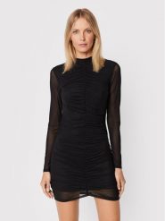 Glamorous Sukienka koktajlowa TM0609 Czarny Slim Fit. Czarne sukienki damskie Glamorous, bez wzorów, z syntetyku, wizytowe, bez kołnierzyka, bez ramiączek. Za 179.99 zł.