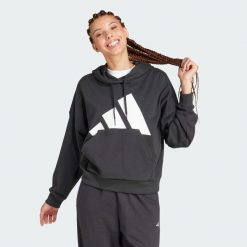 Bluza z kapturem Essentials Big Logo French Terry Loose. Białe bluzy sportowe damskie Adidas, xl, z materiału. Za 279.00 zł.