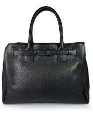 ORE10 Skórzana torebka "Trast" w kolorze czarnym - 38 x 28 x 15 cm rozmiar: onesize. Czarne torebki klasyczne damskie ORE10, bez wzorów, z materiału, bez dodatków. Za 305.29 zł.