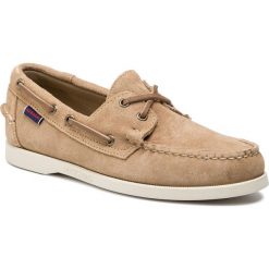 Mokasyny SEBAGO - Docksides Portland Suede 7000G90 Beige Camel 906. Brązowe mokasyny męskie Sebago, ze skóry. W wyprzedaży za 399.00 zł.