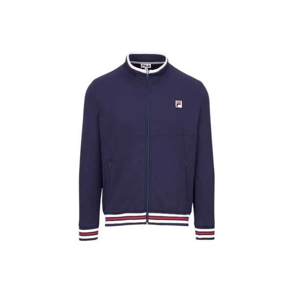 Bluza sportowa męska Fila FBM2610151500. Niebieskie bluzy bez kaptura męskie Fila, bez wzorów, z materiału, klasyczne, bez kołnierzyka, bez ramiączek. Za 559.99 zł.