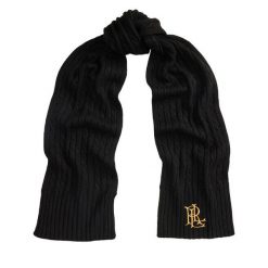 Szalik LAUREN RALPH LAUREN. Czarne szaliki i kominy damskie Lauren Ralph Lauren, bez wzorów. Za 419.99 zł.