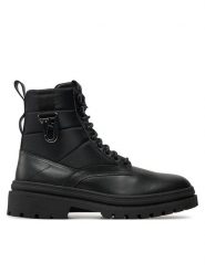 Boss Trapery Nebular 50529188 Czarny. Czarne buty zimowe męskie Boss, ze skóry, bez zapięcia. Za 729.99 zł.